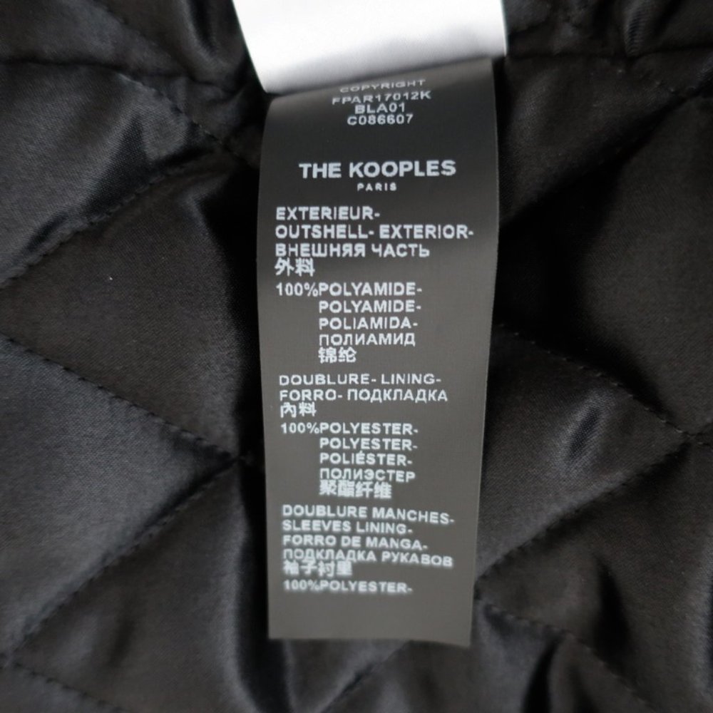 The Kooples Oversized Hooded Parka Black Size 2 - Picture 10 of 11